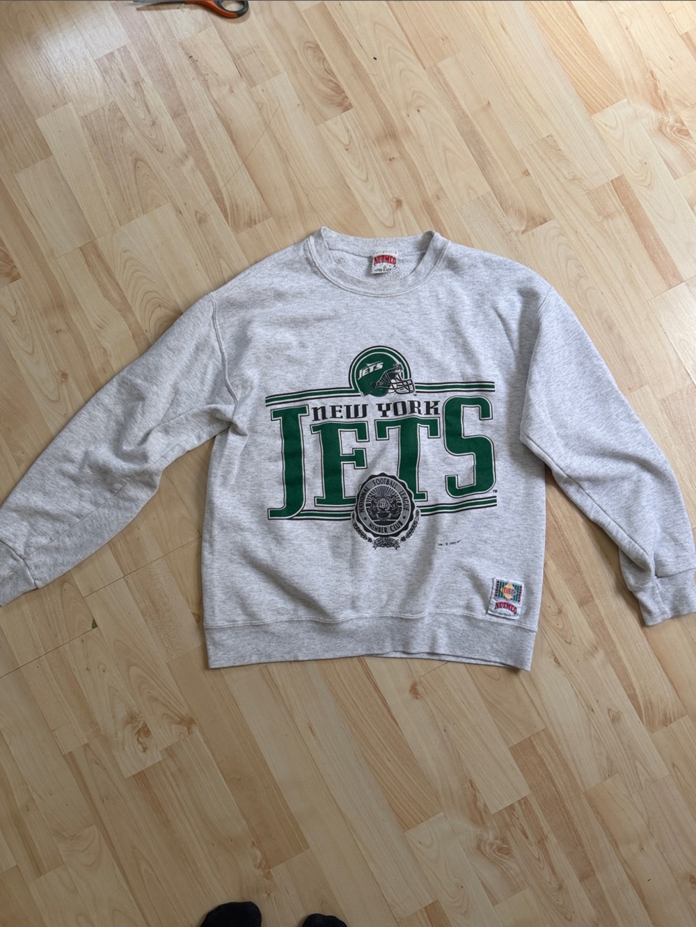 Vintage New York Jets Gray Crewneck Sweatshirt